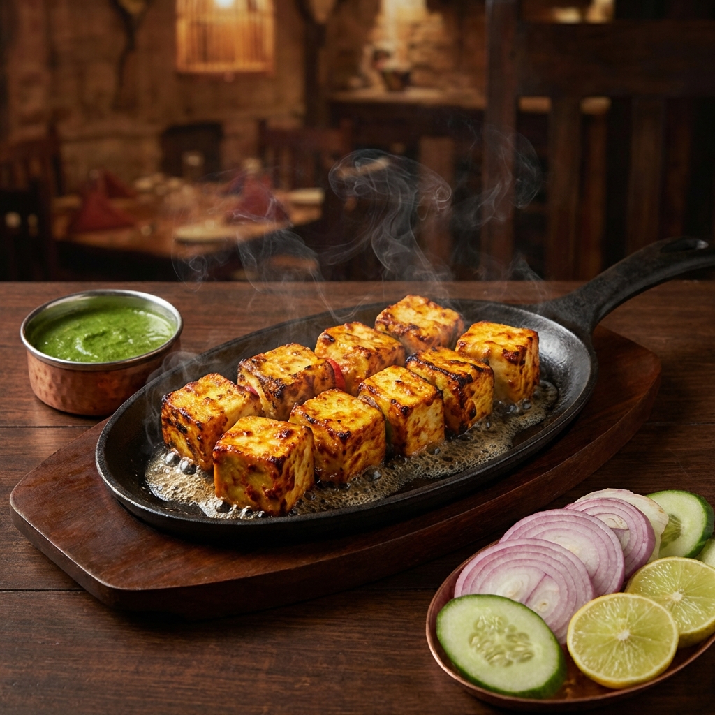 Paneer Tikka Sizzler