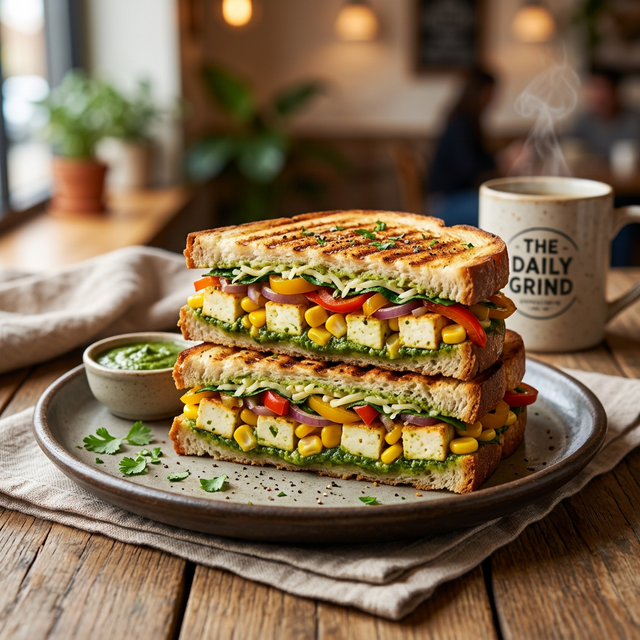 Fresh Veggie Paneer Sandwich